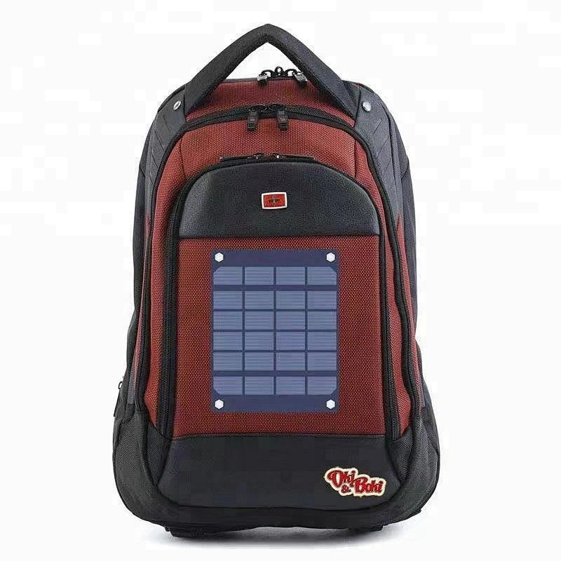 Waterproof/Shockproof/Dustproof Dual USB Charger Portable Solar Powered Backpack