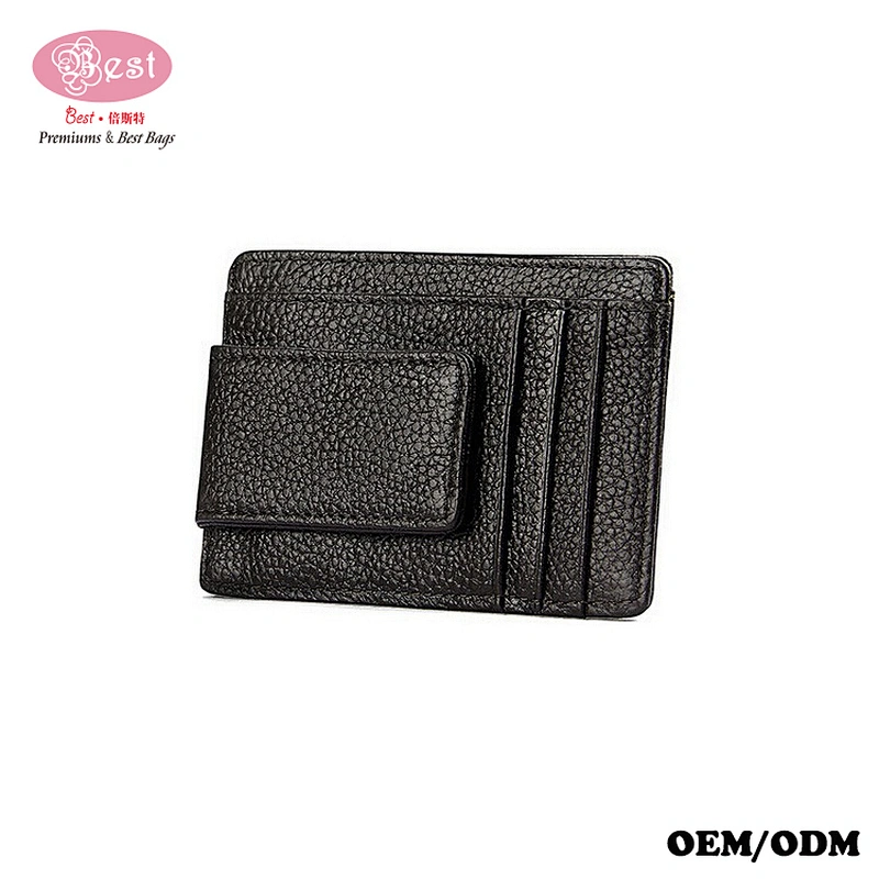 Genuine Leather cash purse 2019 bestbags Wallet RFID Blocking Magnetic Front Pocket money clip