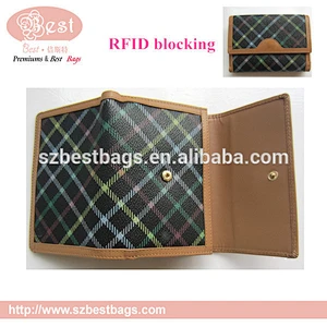 0015high-quality new style RFID blocking leather men's rfid wallet