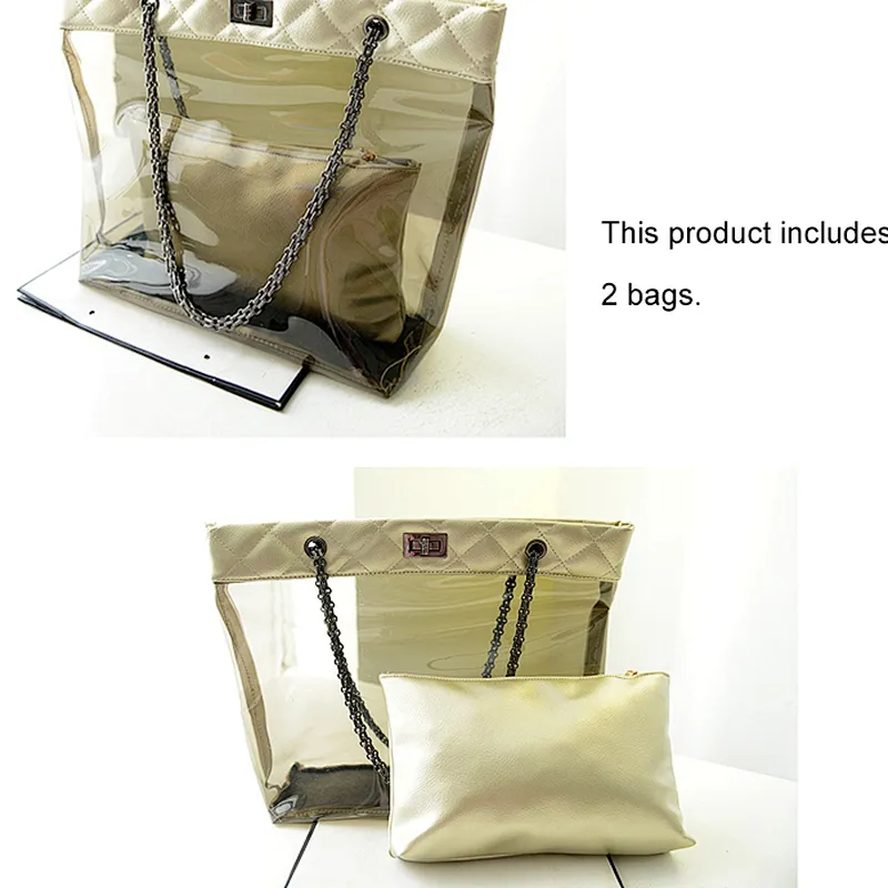 2019 girls fancy clear transparent pvc handbag beach shoulder sling bag