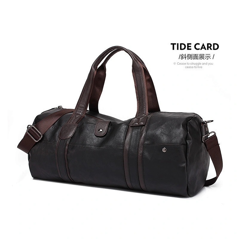 Vintage wear resistant waterproof large capacity men's single shoulder bag weekender travel bag for travel or outdoor sports