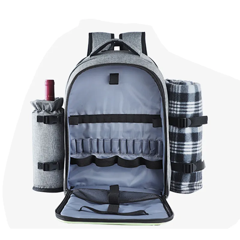 Multi-functional Outdoor Camping Lunch Backpack Travel Bag Insulated 4 Persons Picnic Backpack