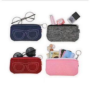 Custom soft glasses pouch sunglasses eyeglasses bag for glasses
