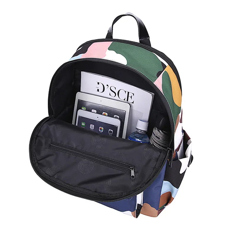New 2019 Graffiti Printed Drawstring Backpack Hiking Shoulder Pack Simple Bundle Pocket
