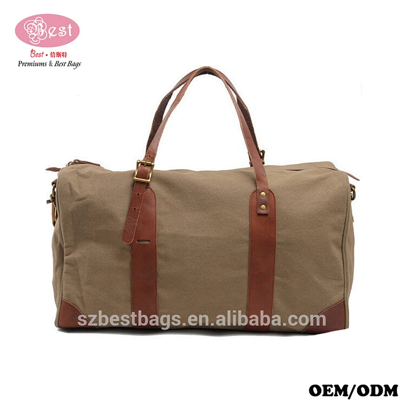 Large Size Vintage Canvas Travel Duffle Bag