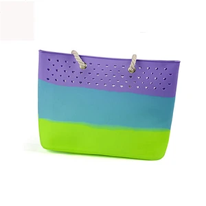 Ladies Silicone Transparent Bag Reusable Rainbow