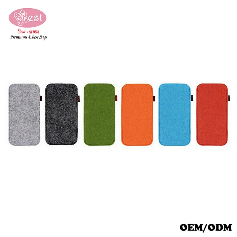 Factory Wholesale Personalized Colorful Wool Felt Wooden Glasses Case for Sunglasses Pouch