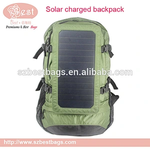wholesale solar rechargeable backpack bag for charging