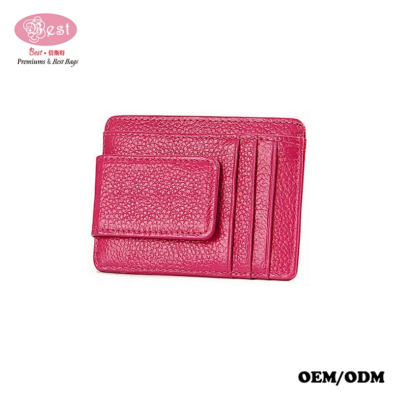 Genuine Leather cash purse 2019 bestbags Wallet RFID Blocking Magnetic Front Pocket money clip