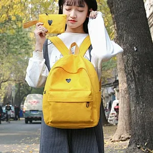 Backpack Women Canvas Travel Bookbag School Bag Laptop rucksacks for teen