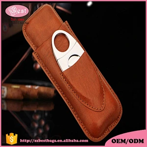 Hot selling new arrival genuine leather cigar case