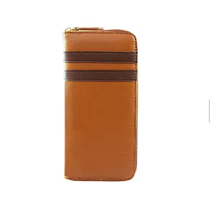 Fancy mens designer branded custom logo high quality handmade male money wallet