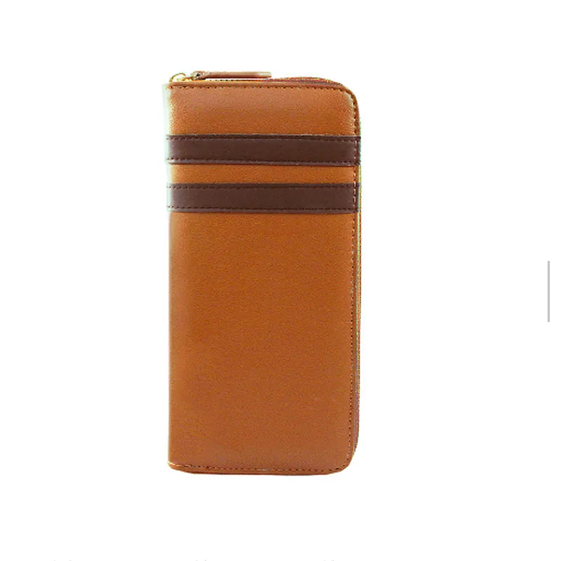 Fancy mens designer branded custom logo high quality handmade male money wallet