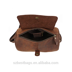 Top Quality Crazy Horse Leather Bag Messenger Bags Men's Shoulder Bags