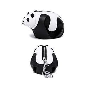 Decorative popular fashion ladies wallets and panda coin purse