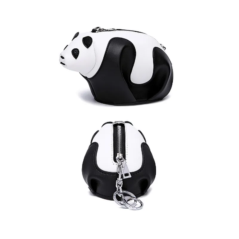 Decorative popular fashion ladies wallets and panda coin purse