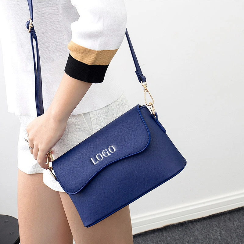 Womens small black PU sling purse crossbody long strap shoulder bag for girls