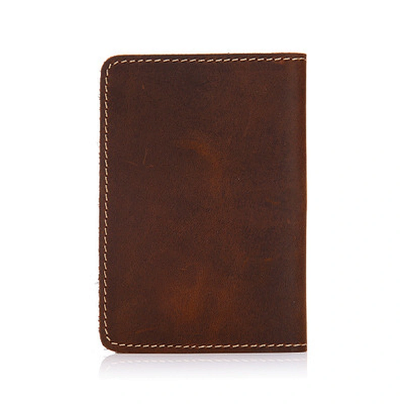 Vintage Genuine Leather Travel Wallet For Men Card Holder  Passport Cover Organizer