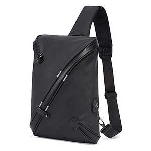 Men Chest Bag Waterproof Anti Theft Reflective Usb Charging Shoulder Messen