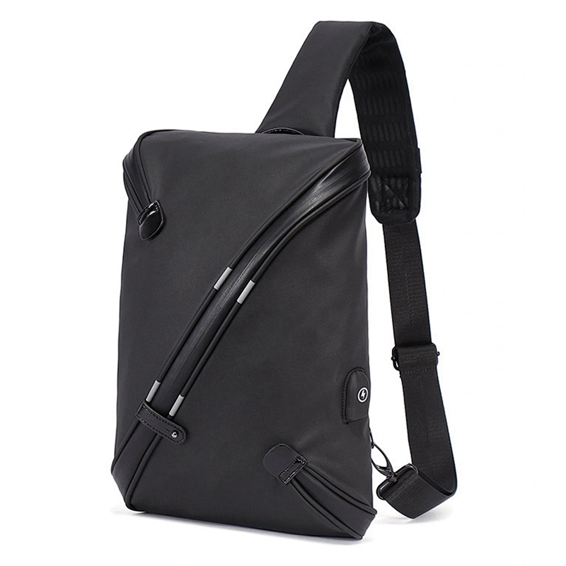 Men Chest Bag Waterproof Anti Theft Reflective Usb Charging Shoulder Messen