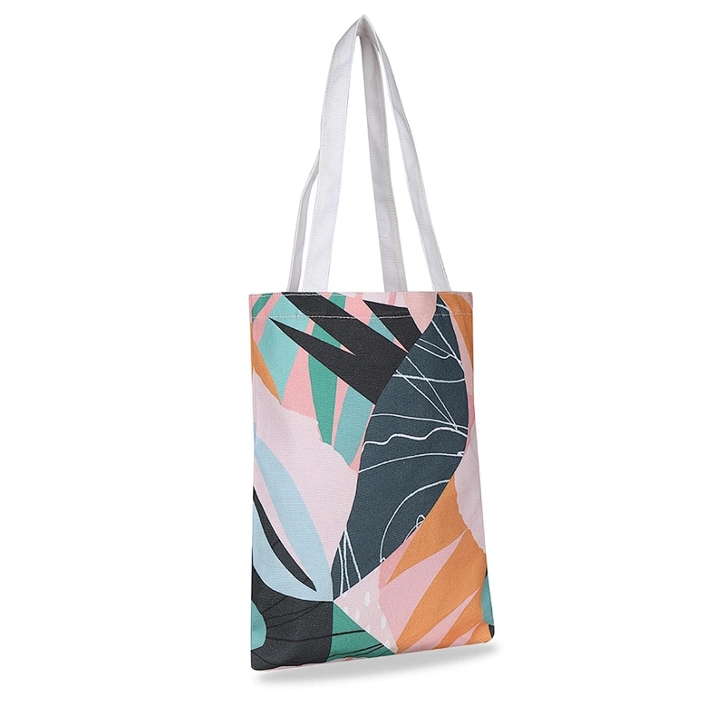 Abstract illustration print cotton canvas cotton hand bag gift bag tote bag