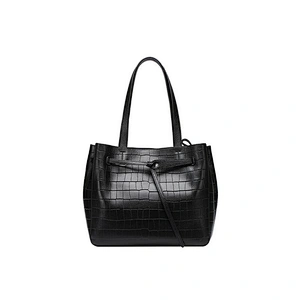 China Leather Handbag Manufacturer Embossed Real Leather Bucket Bag Women Hobo bag for Women