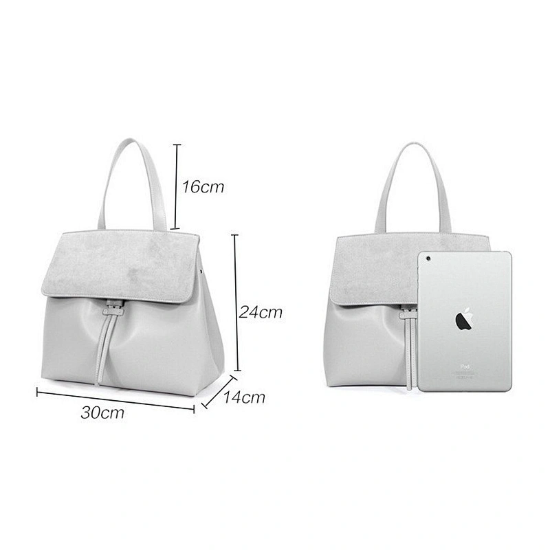 The Latest Design Ladies Tote Bag Handbag Cowhide Leather Stylish Oversize Lady Bag Famous Brand Designer Handbag