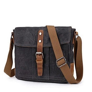 New Men's waxed canvas bag making machine eco bag canvas wholesale custom canvas tote bag