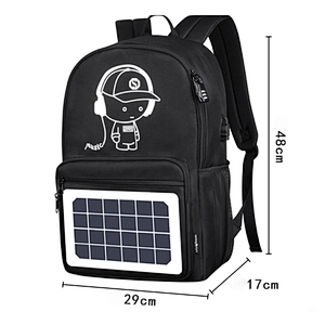 New fashion unisex laptop backpack reflective casual backpack smart solar backpack with USB port