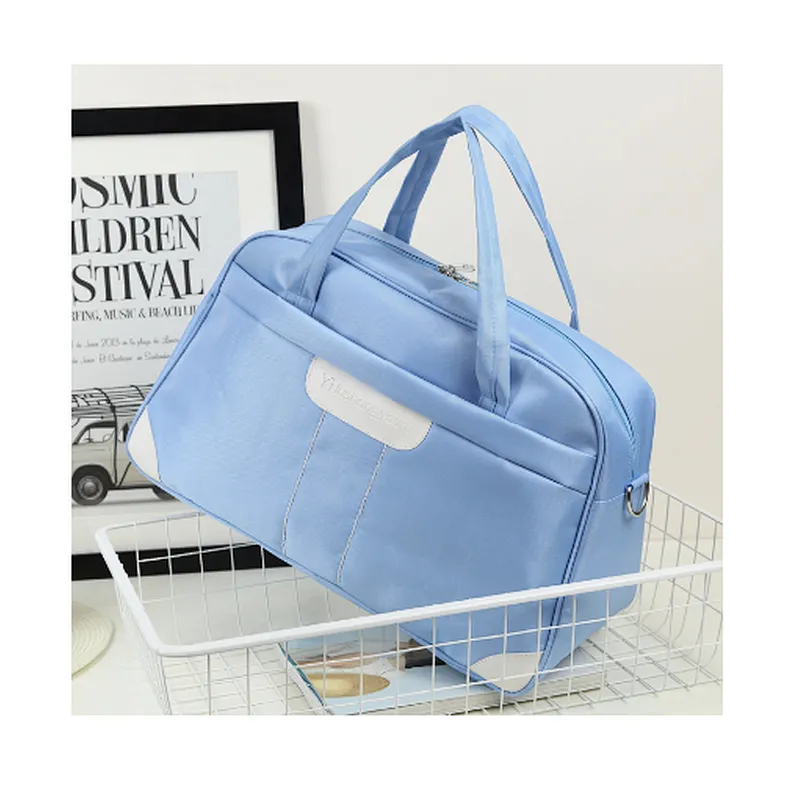 Foldable folding nylon hand carry polo sky crossing fabric luggage mummy travel bag