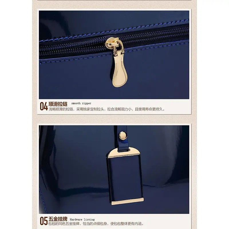 2019 elegant classic fashion patent leather handbag evening bag for women for feast or party