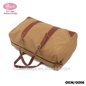 Large Size Vintage Canvas Travel Duffle Bag