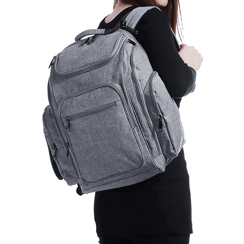 Unisex Sleeping Lamb Baby Diaper Bag Backpack with Changing Pad