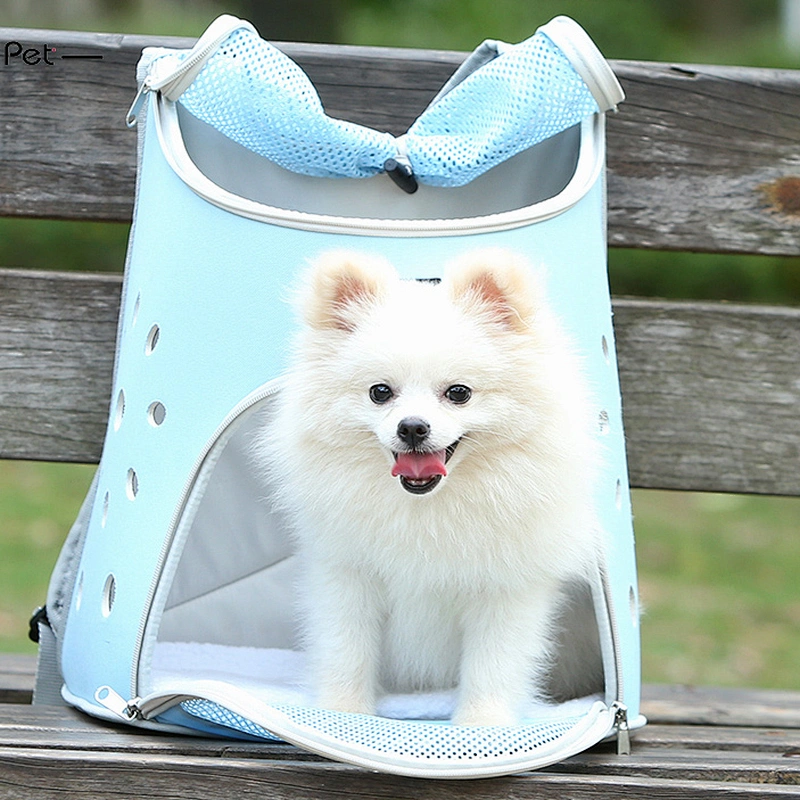 Soft private label oxford fabric pet transport bag carrier back pack for dog