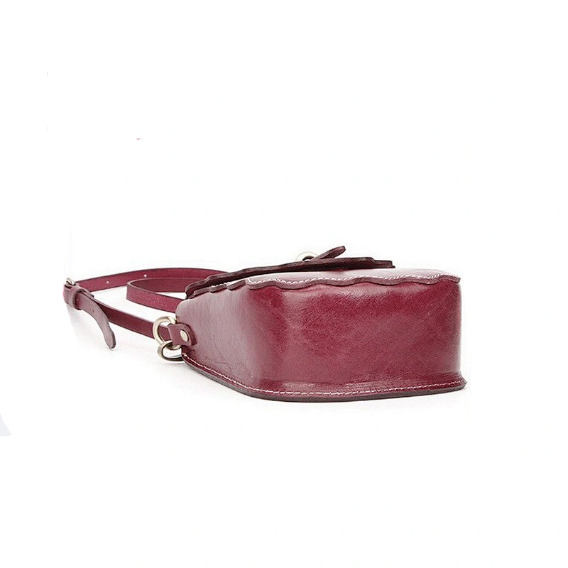 Handmade Vegetable Tanned Leather Mini Crossbody Bag Lady Handbags Christmas Gift For Her Leather Sling Bag Handbags