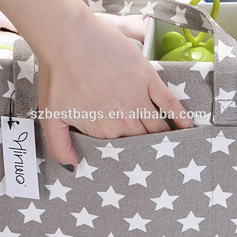 Custom 100% Cotton Canvas baby diaper bag