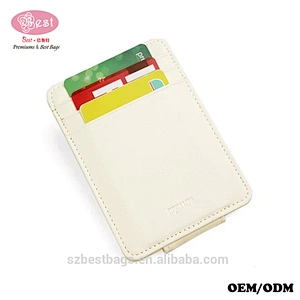 2019 High Quality Cowhide Leather Mini Card Holder Wallet for man