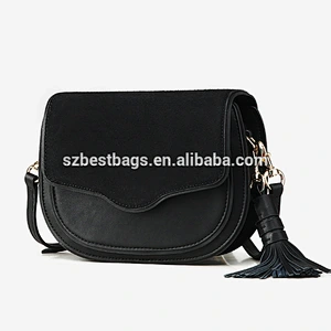 Suede Leather Shoulder Bag Tassel Crossbody Bag Female Genuine Leather Handbags