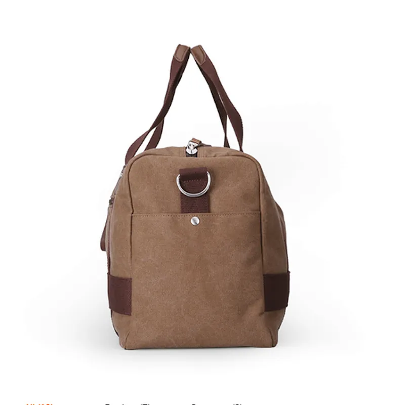 Wholesale china cheap custom heavy duty canvas duffle luggage travel bag with compartments