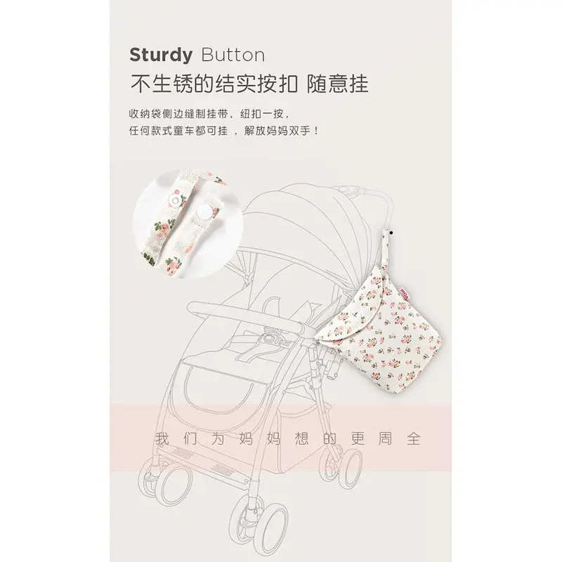 Fashionable large capacity waterproof folding baby diaper storage bag for travel or camping