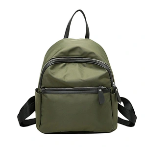 Ladies custom laptop Rucksack Women Nylon materials Pompom Backpack Handbag Anti-theft Shoulder Bag