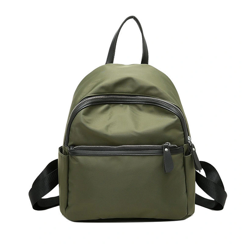 Ladies custom laptop Rucksack Women Nylon materials Pompom Backpack Handbag Anti-theft Shoulder Bag