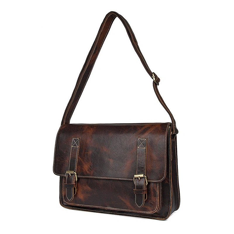 Best Selling Men's Shoulder bags Full Genuine Leather Tablet Messenger Bags Computer Laptop Bag