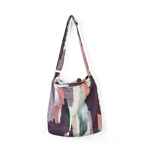 New Women's Canvas Graffiti Handbag Shoulder Messenger Bag Satchel Tote Purse Bags