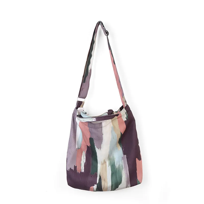 New Women's Canvas Graffiti Handbag Shoulder Messenger Bag Satchel Tote Purse Bags