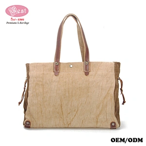2017 New Daily Purse Top Handle Shoulder Tote Shopper Handbag Cotton Canvas Tote Handbag