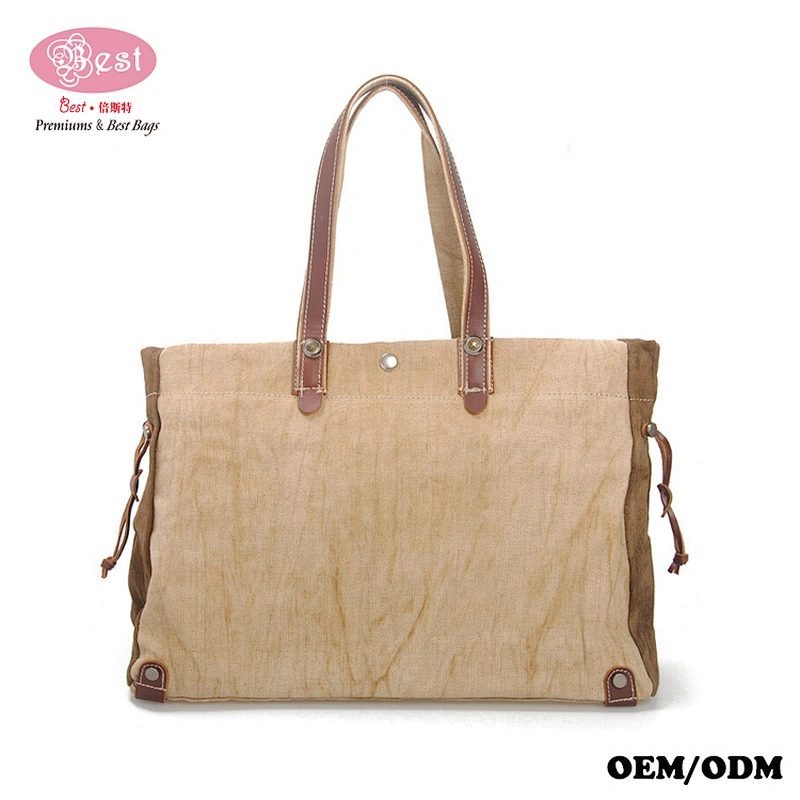 2017 New Daily Purse Top Handle Shoulder Tote Shopper Handbag Cotton Canvas Tote Handbag