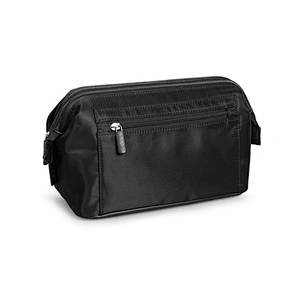 Fashion durable toilery bag large black hanging cosmetic bag for mens
