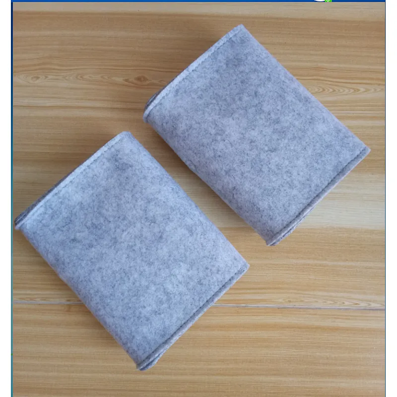 Felt Pouch Power Bank Storage Bag For Data Cable Mouse Travel Organizer