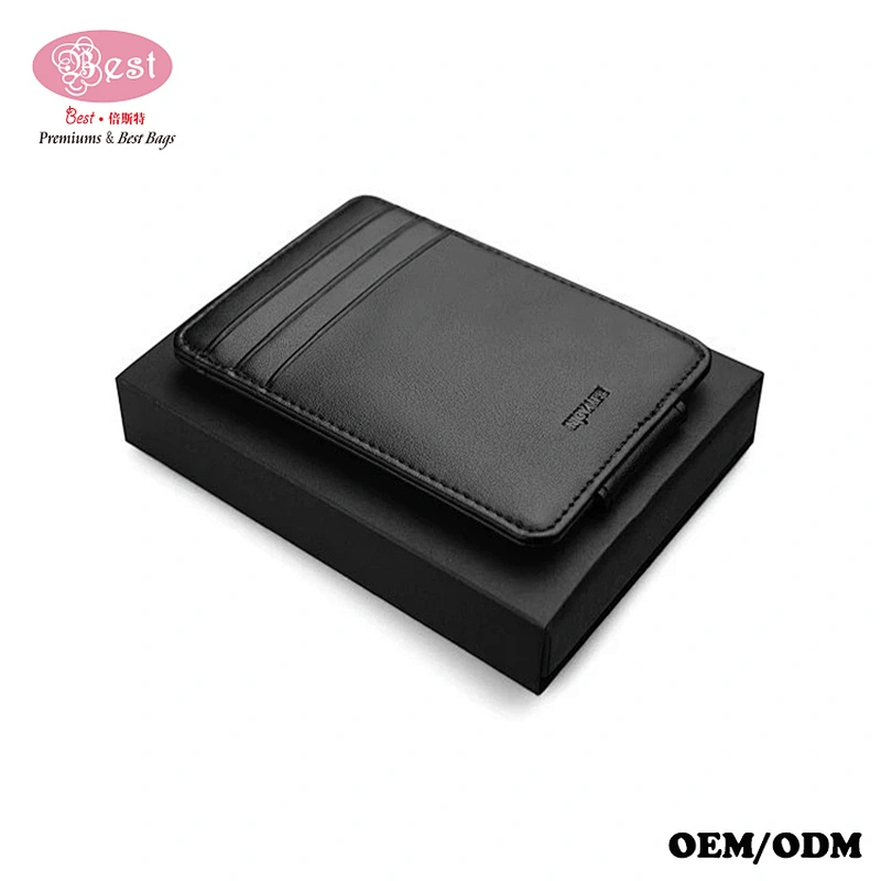 2019 High Quality Cowhide Leather Mini Card Holder Wallet for man